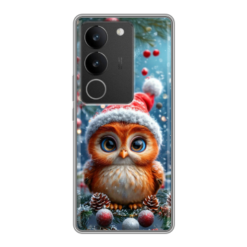 Силиконовый чехол на Vivo S17 с принтом Новый год