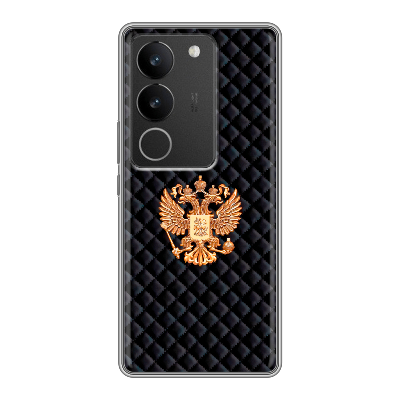 Силиконовый противоударный чехол на Vivo S17 с принтом Герб России принт Силиконовый противоударный чехол на Vivo S17 с принтом Герб России принт