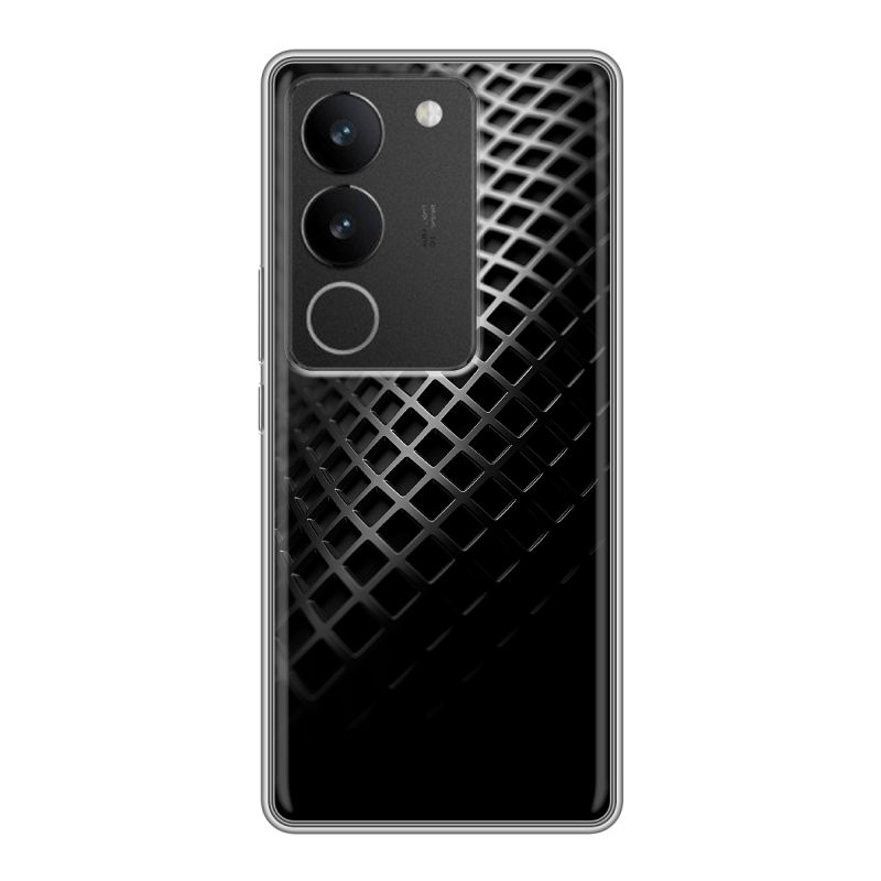 Силиконовый чехол на Vivo S17 с принтом Текстура металла Силиконовый чехол на Vivo S17 с принтом Текстура металла