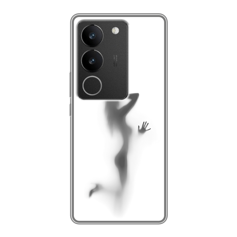 Силиконовый противоударный чехол на Vivo S17 с принтом Силуэт Силиконовый противоударный чехол на Vivo S17 с принтом Силуэт