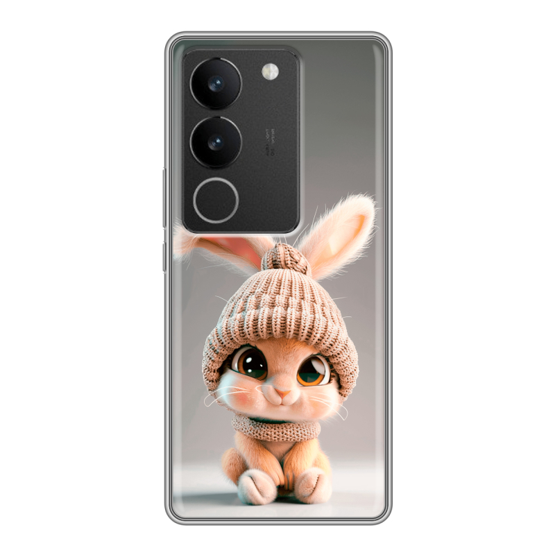 Силиконовый чехол на Vivo S17 с принтом Кролик Силиконовый чехол на Vivo S17 с принтом Кролик
