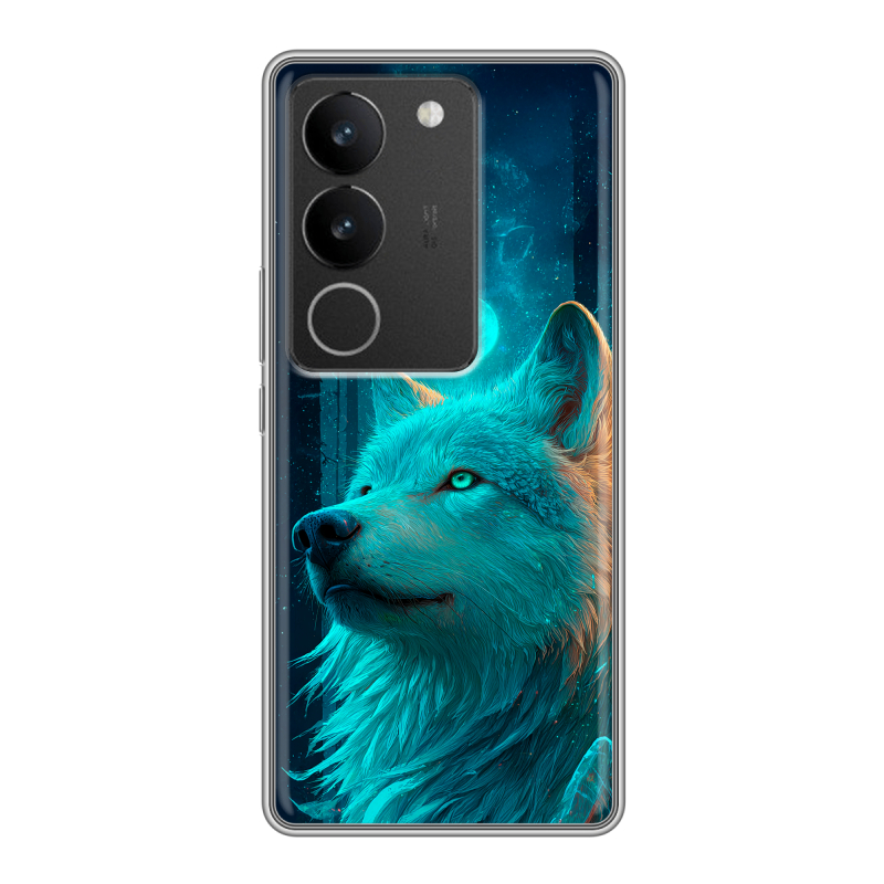 Силиконовый чехол на Vivo S17 с принтом бабочки саккура Силиконовый чехол на Vivo S17 с принтом бабочки саккура