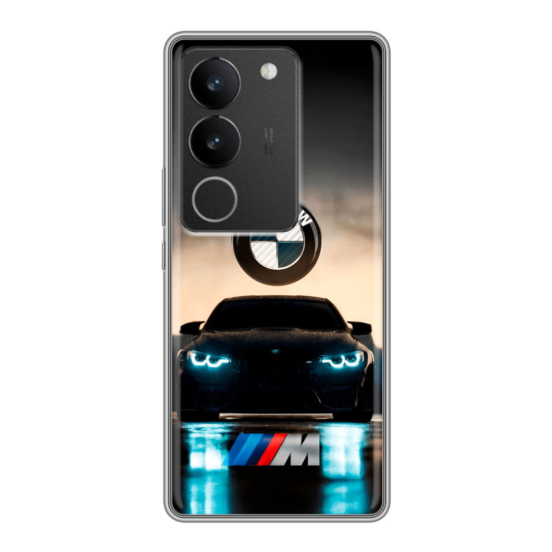 Силиконовый чехол на Vivo S17 с принтом БМВ BMW Силиконовый чехол на Vivo S17 с принтом БМВ BMW