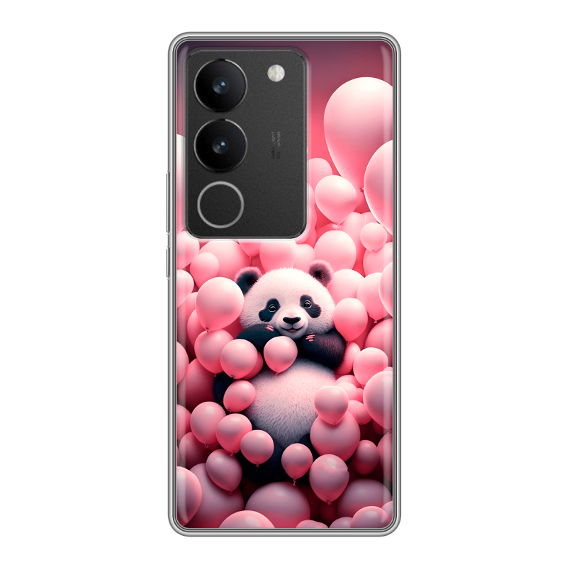 Силиконовый чехол на Vivo S17 с принтом Панда Силиконовый чехол на Vivo S17 с принтом Панда