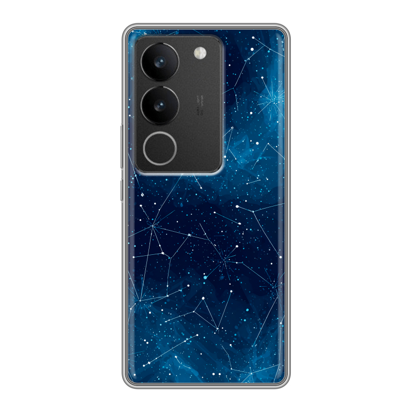 Силиконовый противоударный чехол на Vivo S17 с принтом Космос звезды Силиконовый противоударный чехол на Vivo S17 с принтом Космос звезды