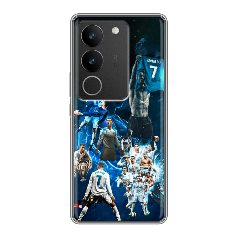 Силиконовый чехол на Vivo S17 с принтом Реал Роналдо Силиконовый чехол на Vivo S17 с принтом Реал Роналдо