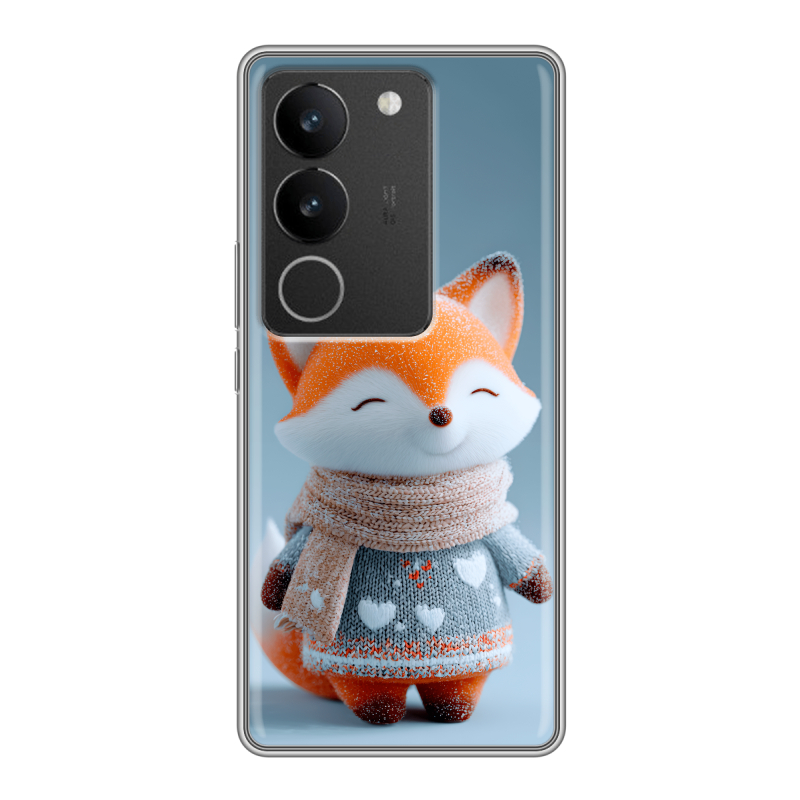 Силиконовый чехол на Vivo S17 с принтом Лиса Силиконовый чехол на Vivo S17 с принтом Лиса