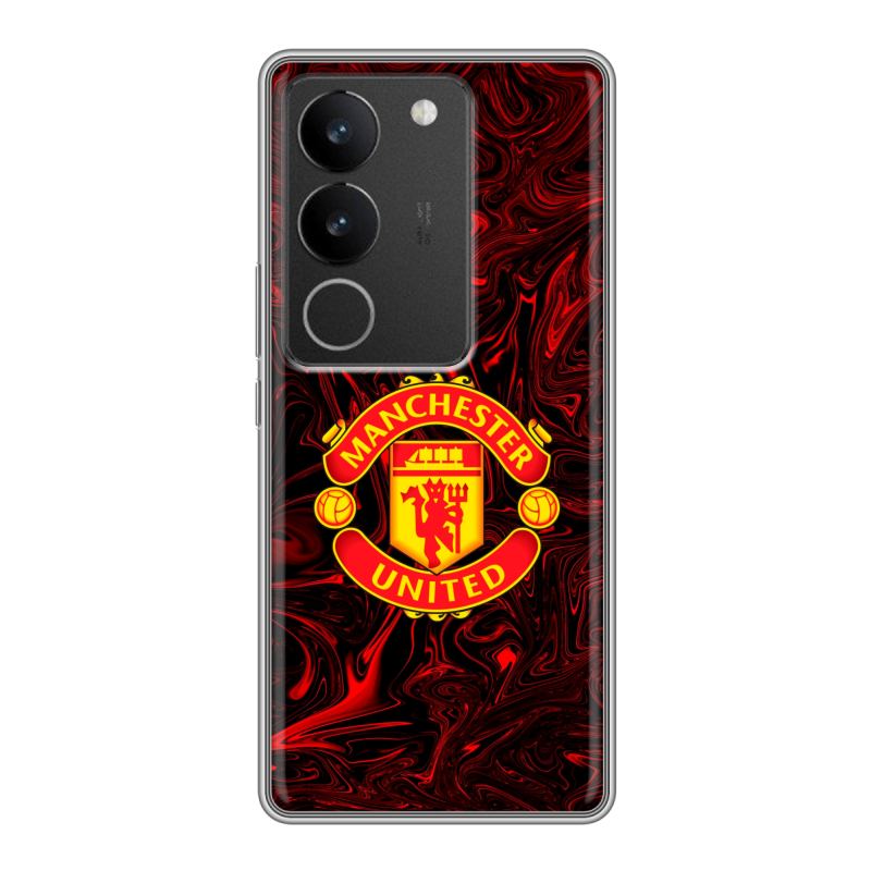 Силиконовый чехол на Vivo S17 с принтом Manchester United Силиконовый чехол на Vivo S17 с принтом Manchester United