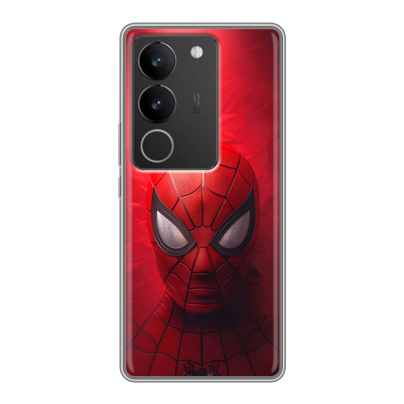 Силиконовый противоударный чехол на Vivo S17 с принтом Spiderman Человек паук Силиконовый противоударный чехол на Vivo S17 с принтом Spiderman Человек паук