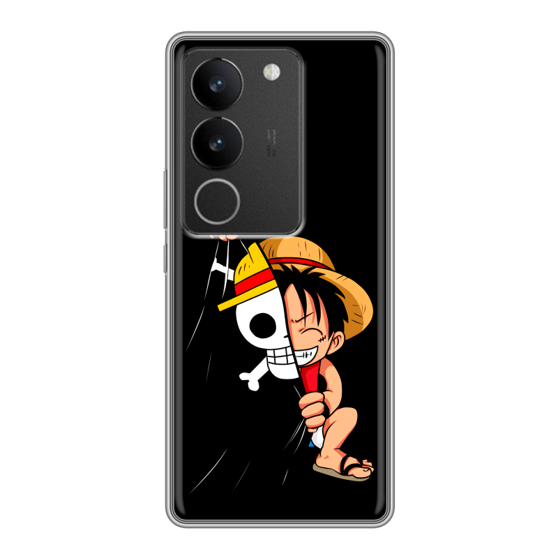 Силиконовый противоударный чехол на Vivo S17 с принтом One Piece Ван Пис Силиконовый противоударный чехол на Vivo S17 с принтом One Piece Ван Пис