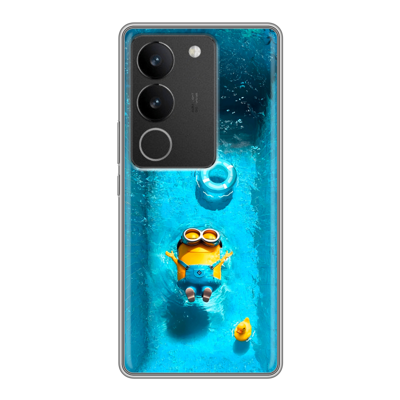 Силиконовый чехол на Vivo S17 с принтом Миньоны Силиконовый чехол на Vivo S17 с принтом Миньоны