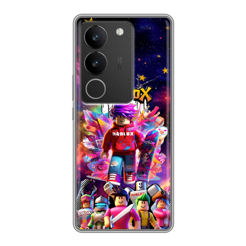 Силиконовый чехол на Vivo S17 с принтом Roblox Роблокс Силиконовый чехол на Vivo S17 с принтом Roblox Роблокс