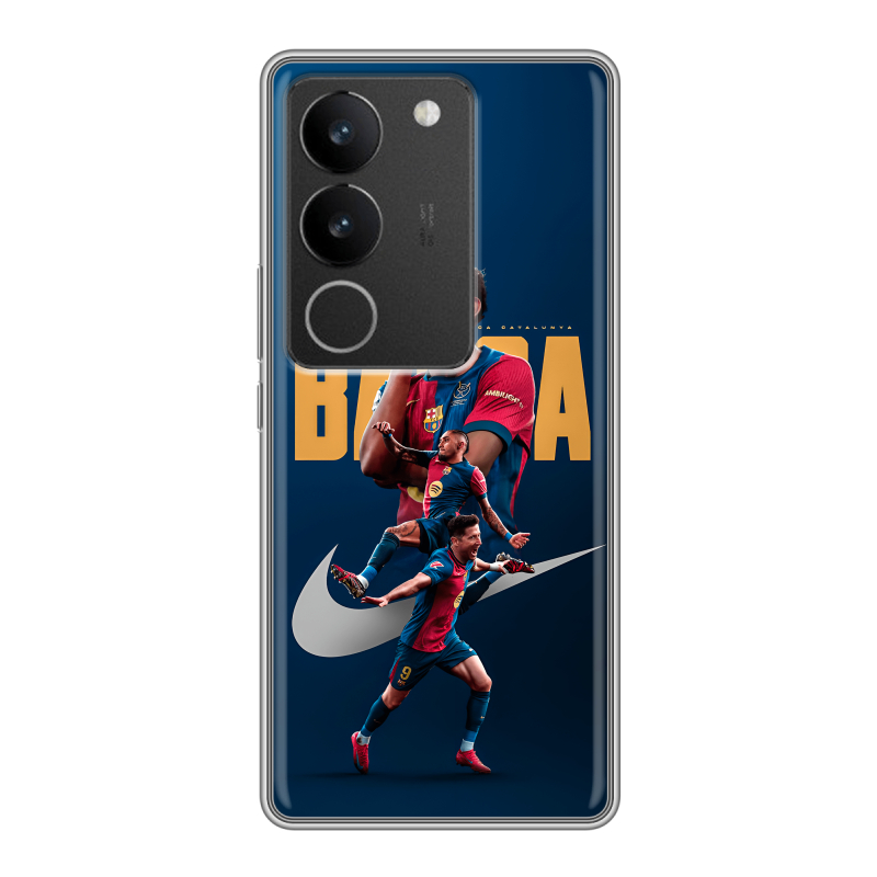 Силиконовый чехол на Vivo S17 с принтом Барселона Barca Yamal Силиконовый чехол на Vivo S17 с принтом Барселона Barca Yamal