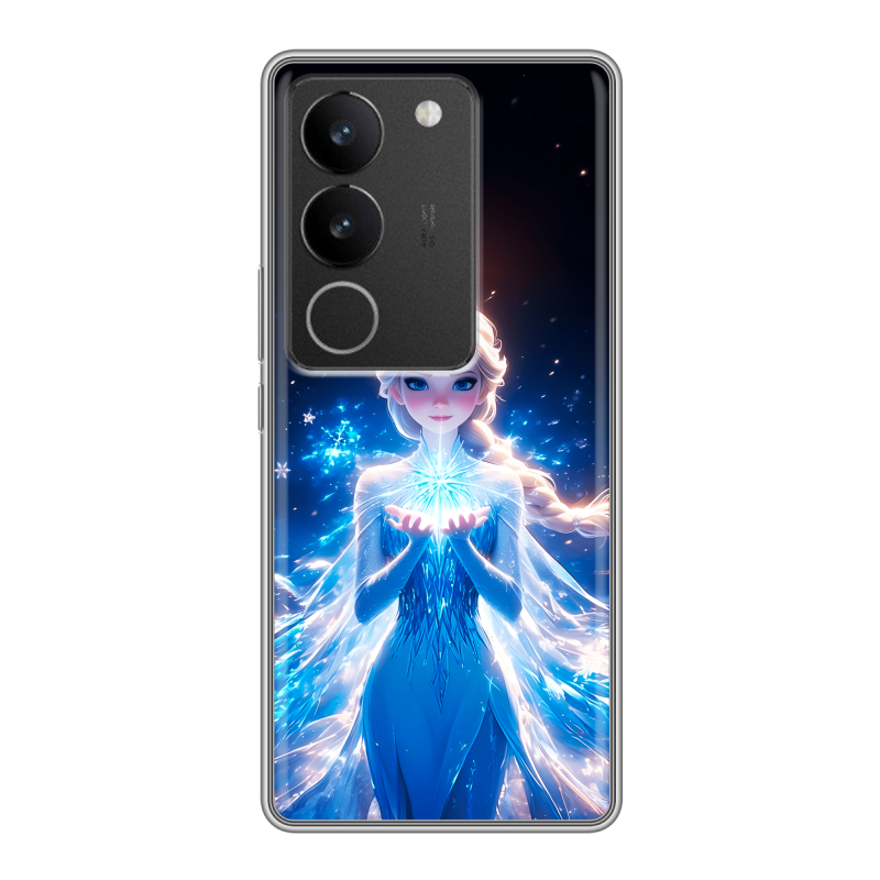 Силиконовый чехол на Vivo S17 с принтом Холодное сердце Frozen Силиконовый чехол на Vivo S17 с принтом Холодное сердце Frozen