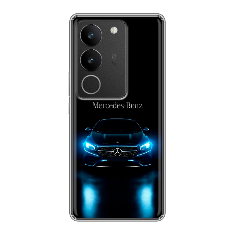 Силиконовый чехол на Vivo S17 с принтом Mercedes Мерседес Силиконовый чехол на Vivo S17 с принтом Mercedes Мерседес
