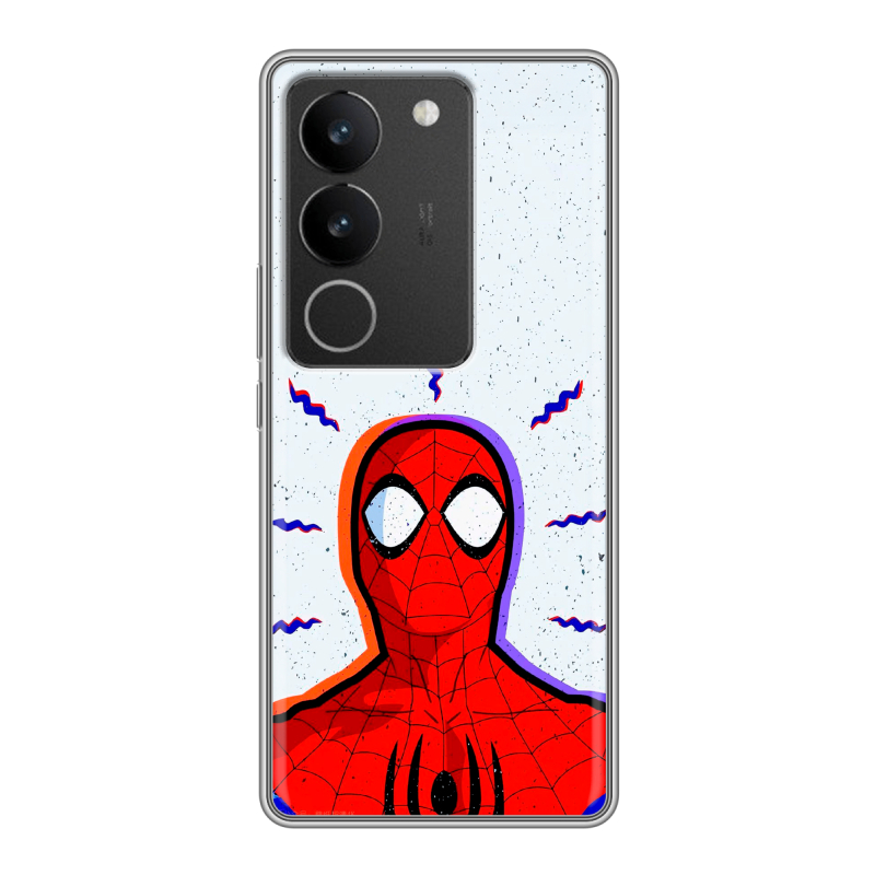 Силиконовый чехол на Vivo S17 с принтом Spiderman Человек паук Силиконовый чехол на Vivo S17 с принтом Spiderman Человек паук