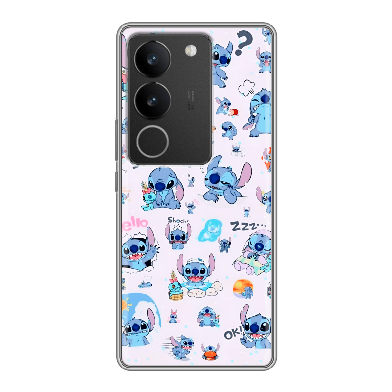 Силиконовый чехол на Vivo S17 с принтом Лило и Стич Силиконовый чехол на Vivo S17 с принтом Лило и Стич