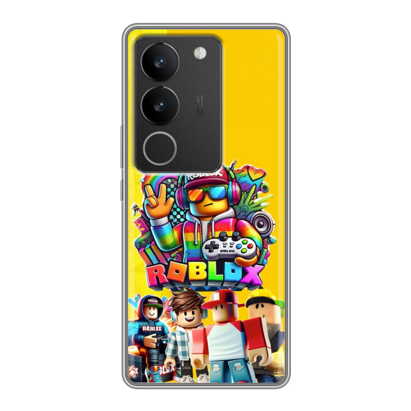 Силиконовый чехол на Vivo S17 с принтом Roblox Роблокс Силиконовый чехол на Vivo S17 с принтом Roblox Роблокс