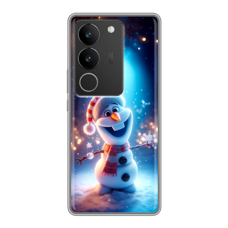 Силиконовый противоударный чехол на Vivo S17 с принтом Новый год Силиконовый противоударный чехол на Vivo S17 с принтом Новый год