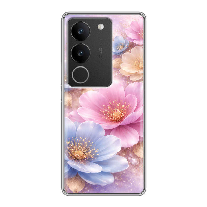 Силиконовый чехол на Vivo S17 с принтом женский Силиконовый чехол на Vivo S17 с принтом женский