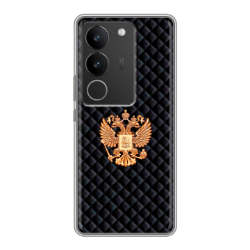 Силиконовый чехол на Vivo S17 Pro с принтом Герб России принт Силиконовый чехол на Vivo S17 Pro с принтом Герб России принт