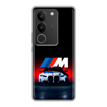 Силиконовый чехол на Vivo S17 Pro с принтом БМВ BMW Силиконовый чехол на Vivo S17 Pro с принтом БМВ BMW