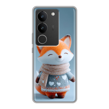 Силиконовый чехол на Vivo S17 Pro с принтом Лиса