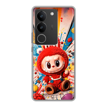 Силиконовый чехол на Vivo S17 Pro с принтом Labubu Лабубу Силиконовый чехол на Vivo S17 Pro с принтом Labubu Лабубу