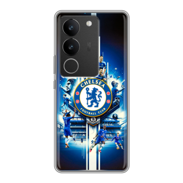 Силиконовый чехол на Vivo S17 Pro с принтом Chelsea Челси Силиконовый чехол на Vivo S17 Pro с принтом Chelsea Челси