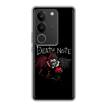 Силиконовый чехол на Vivo S17 Pro с принтом Death note Тетрадь смерти Силиконовый чехол на Vivo S17 Pro с принтом Death note Тетрадь смерти