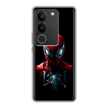Силиконовый чехол на Vivo S17 Pro с принтом Spiderman Человек паук Силиконовый чехол на Vivo S17 Pro с принтом Spiderman Человек паук