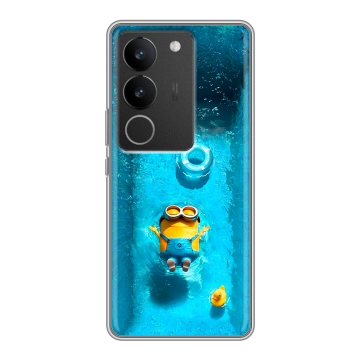 Силиконовый чехол на Vivo S17 Pro с принтом Миньоны Силиконовый чехол на Vivo S17 Pro с принтом Миньоны