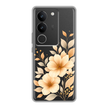 Силиконовый чехол на Vivo S17 Pro с принтом для девушки Силиконовый чехол на Vivo S17 Pro с принтом для девушки