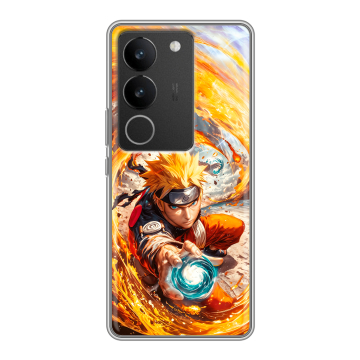 Силиконовый чехол на Vivo S17 Pro с принтом Аниме Наруто Naruto Силиконовый чехол на Vivo S17 Pro с принтом Аниме Наруто Naruto