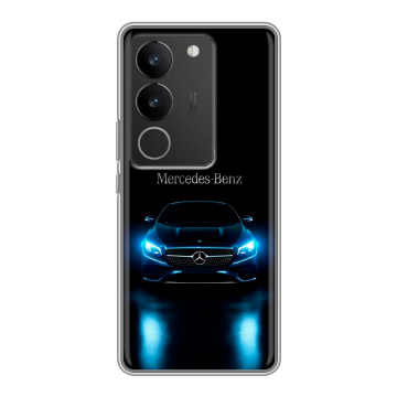 Силиконовый чехол на Vivo S17 Pro с принтом Mercedes Мерседес Силиконовый чехол на Vivo S17 Pro с принтом Mercedes Мерседес