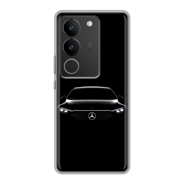 Силиконовый чехол на Vivo S17 Pro с принтом Mercedes Мерседес Силиконовый чехол на Vivo S17 Pro с принтом Mercedes Мерседес