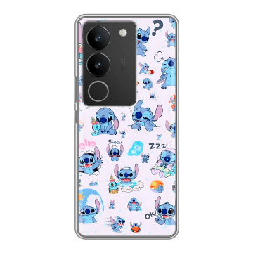 Силиконовый чехол на Vivo S17 Pro с принтом Лило и Стич Силиконовый чехол на Vivo S17 Pro с принтом Лило и Стич