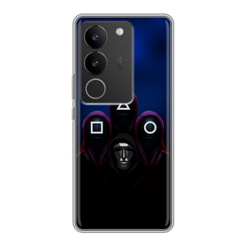 Силиконовый чехол на Vivo S17 Pro с принтом Игра Кальмара Силиконовый чехол на Vivo S17 Pro с принтом Игра Кальмара