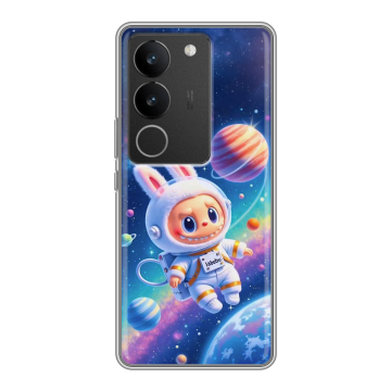 Силиконовый чехол на Vivo S17 Pro с принтом Labubu Лабубу