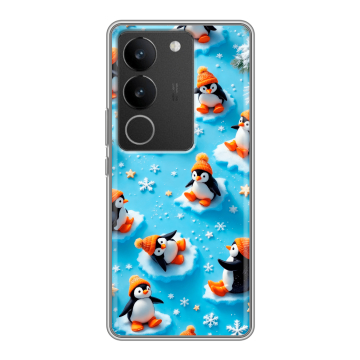 Силиконовый чехол на Vivo S17 Pro с принтом Новый год Силиконовый чехол на Vivo S17 Pro с принтом Новый год