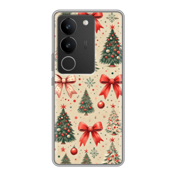 Силиконовый чехол на Vivo S17 Pro с принтом Новый год Силиконовый чехол на Vivo S17 Pro с принтом Новый год