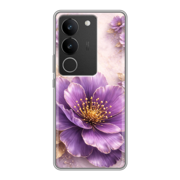 Силиконовый чехол на Vivo S17 Pro с принтом женский