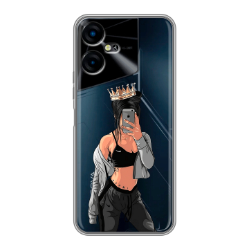 Силиконовый чехол на Tecno Pova Neo 3 с принтом Женские принты Силиконовый чехол на Tecno Pova Neo 3 с принтом Женские принты