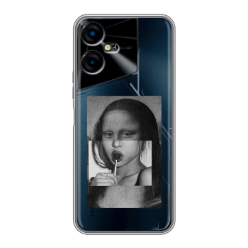 Силиконовый чехол на Tecno Pova Neo 3 с принтом Мона Лиза