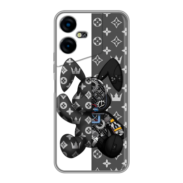 Силиконовый чехол на Tecno Pova Neo 3 с принтом Луи робот Силиконовый чехол на Tecno Pova Neo 3 с принтом Луи робот