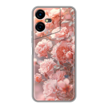 Силиконовый чехол на Tecno Pova Neo 3 с принтом Розовые розы