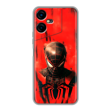 Силиконовый чехол на Tecno Pova Neo 3 с принтом человек паук spiderman Силиконовый чехол на Tecno Pova Neo 3 с принтом человек паук spiderman