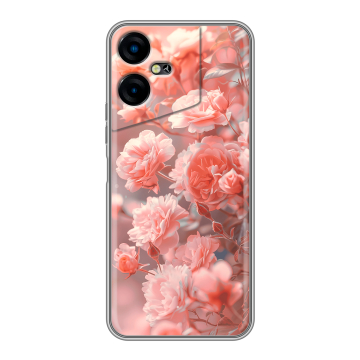 Силиконовый чехол на Tecno Pova Neo 3 с принтом Розы цветы Силиконовый чехол на Tecno Pova Neo 3 с принтом Розы цветы