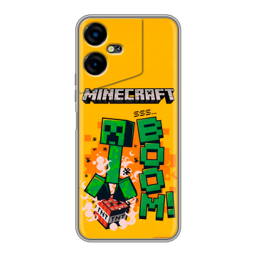 Силиконовый чехол на Tecno Pova Neo 3 с принтом Майнкрафт Minecraft Силиконовый чехол на Tecno Pova Neo 3 с принтом Майнкрафт Minecraft