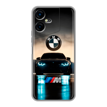 Силиконовый чехол на Tecno Pova Neo 3 с принтом БМВ BMW Силиконовый чехол на Tecno Pova Neo 3 с принтом БМВ BMW